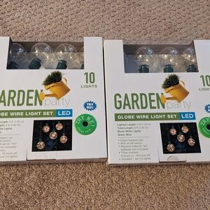 NIB 2 sets of 5 ft Of Outdoor String Lights